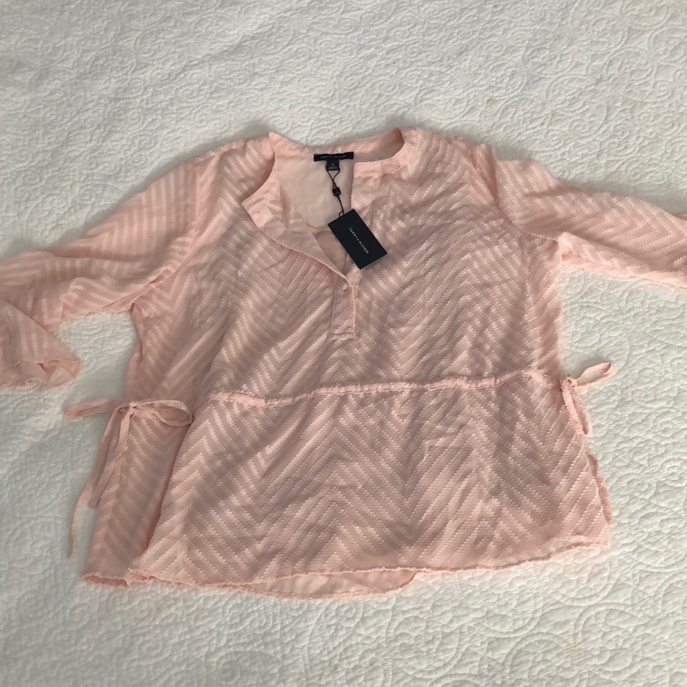 NWT Tommy Hilfiger Blush Blouse
